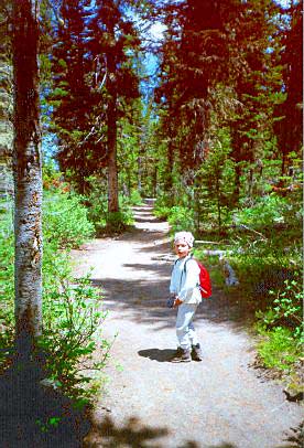 Daniel on the trail