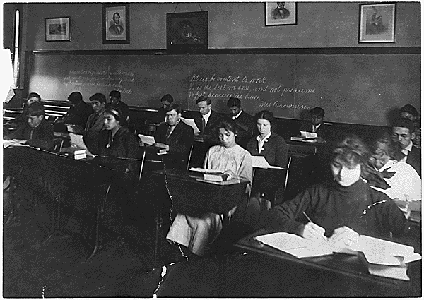 Classroom at Carlisle Indian School