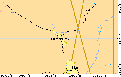 map of Lukachukai