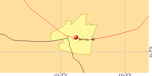 map of Sells