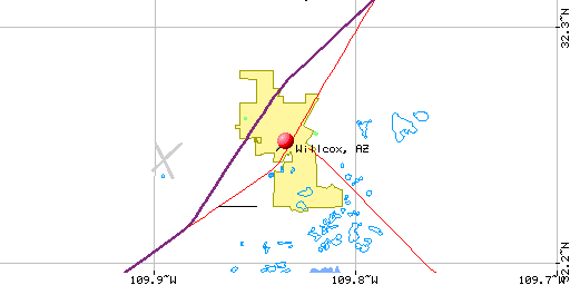 map of Willcox